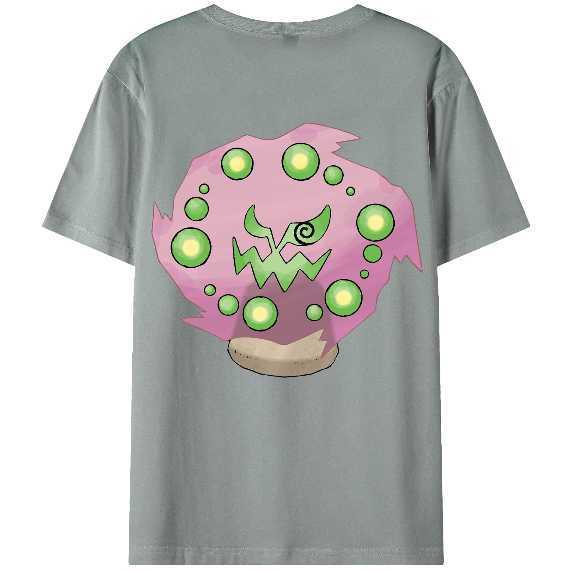 （画像用） ポケットモンスター Pokémon 綿100％ メンズ半袖Tシャツ（バックプリント） 通気性